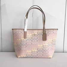 New Coach Rainbow Tote Bag CDA93 - Fashionable Crossbody Bag Rainbow color