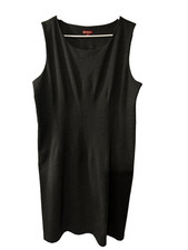 Merona Womens Sheath Dress Gray XXL Sleeveless Knee Length Side Zip Office Causa