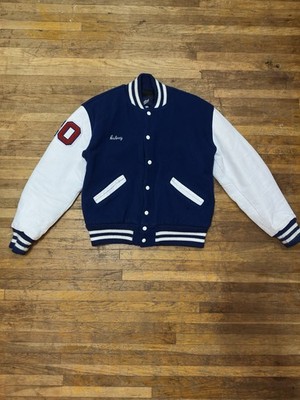 2020 Jostens Letterman Wool & Faux Leather Varsity Jacket Medium