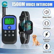 4900 FT Remote Dog Shock Training Collar Rechargeable Waterproof LCD Pet Trainer