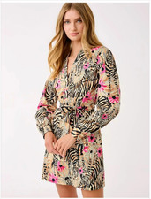 Lilly Pulitzer Lilly's Vintage Print Vault Philippa Zebra Tan Dress New 4