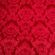 VTG Red Damask Tonal Cotton Quilting Fabric Concord Sharon Kessler By Half Yard