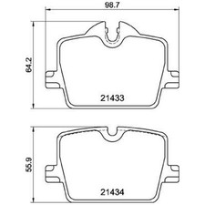 Satz Bremsbeläge Bremsklötze hinten für BMW Z4 G29 | 23980707