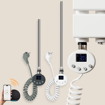 Badheizkörper Elektro Heizpatrone Heizstab 300-1200W Mit Temperaturregelung WLAN
