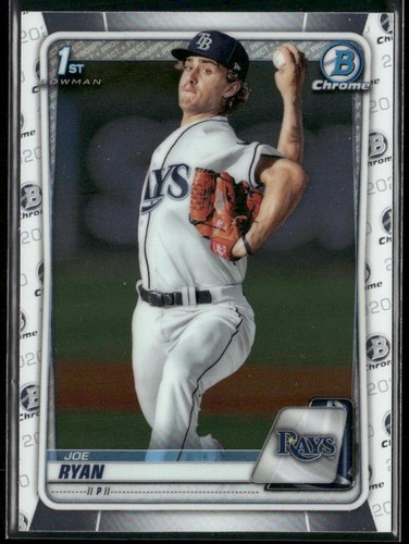 Bowman Joe Ryan 2020 #BCP-117 1st Chrome Tampa Bay Rays - Imagen 1 de 2