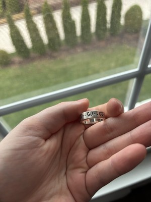 Gucci Ghost Ring 6mm Wide Sterling Silver | eBay