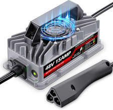 15 Amp 48 Volt Golf Cart Battery Charger for EZGO RXV  TXT - 3-Pin Triangular P