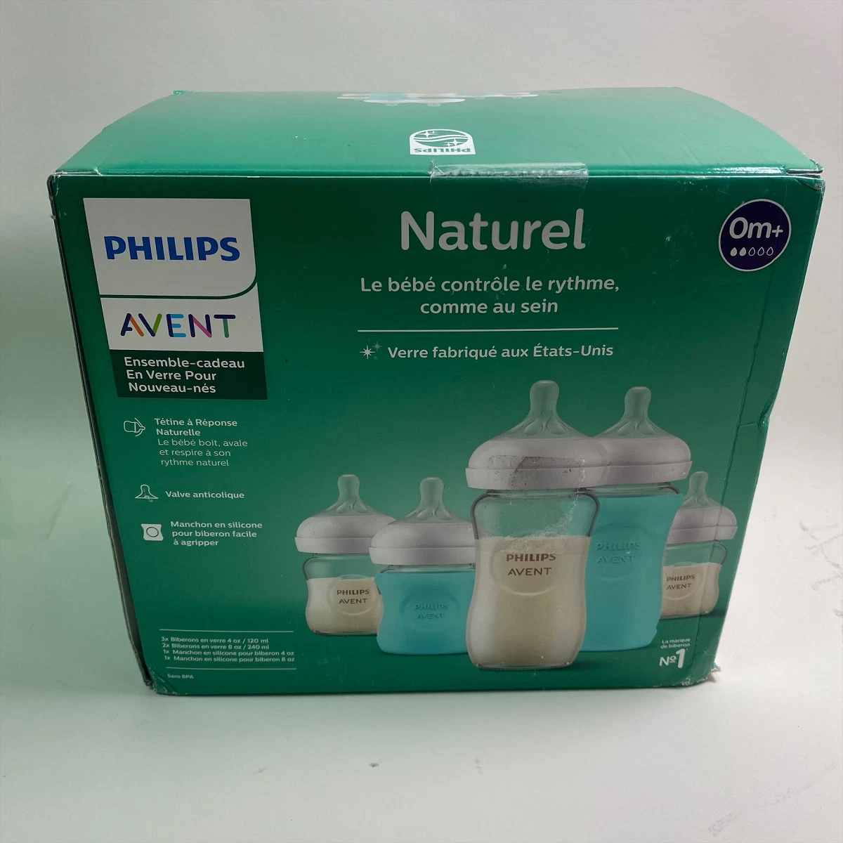 Philips Avent Newborn Gift Set, Clear Glass made SCD858/01 Damaged Box
Opens in a new window or tab