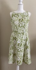 Hillard & Handson Green Rose Dress