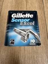 Gillette Sensor Excel Razor Blades for Men Pack of 10 Blades Original Genuine UK