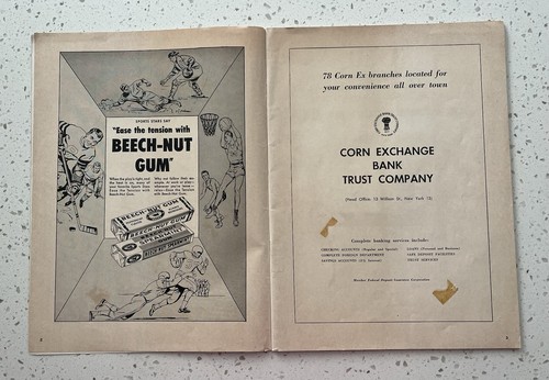 1954 World Series Program Giants Version Unscored - Picture 3 of 14