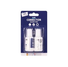 WHITE CORRECTION FLUID QUICK DRYING INK PEN ERASER BRUSH SCHOOL OFFICE