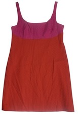 J Crew Dress Size 10 Pink Tranche Color Black Sheath Sleeveless Min