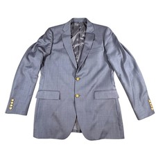 J.Crew Thompson Classic Fit Suit 42L 33x32 Navy Blue Wool Two Piece Mens