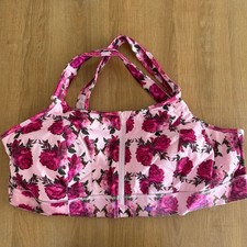 SHEFIT NWOT Ultimate Sports Bra Pink Rose Size 6 Luxe High Impact Front Zip