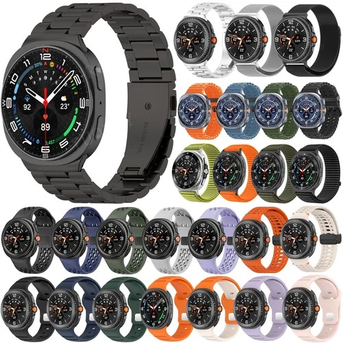 For Samsung Galaxy Watch 9&8 Classic 40/44/46mm Silicone/Nylon/ Metal Band Strap