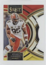 2023 Panini Select Premier Level Red & Yellow Prizm Die-Cut Myles Garrett 1d4e