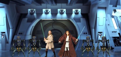 Star Wars Hasbro Kenner 3.75'' POTF Vintage Action Figure Diorama Backdrop #42