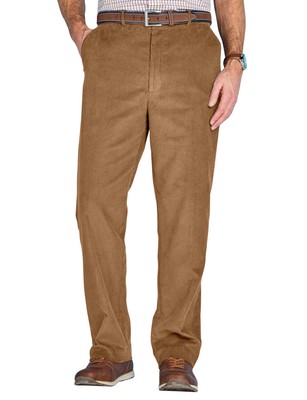 Cotton Corduroy Slacks | Stylish & Comfortable Hidden Extra Stretch Corduroy