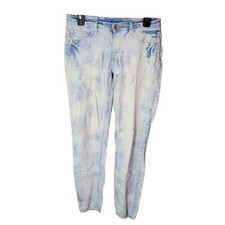 Justice Girls Size 16 Blue Acid Wash Skinny Jeans