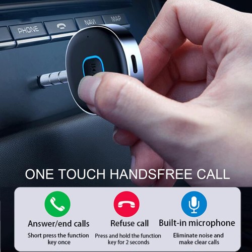 Récepteur auxiliaire Bluetooth pour voiture, mini récepteur Bluetooth 5.0 pour voiture stéréo 3,5 mm - Photo 4/7