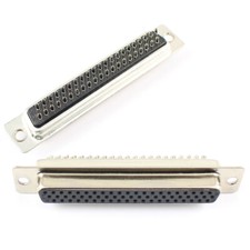 2Pcs HD D-SUB 62 Pin Female Solder Type Adapter Connector Converter 3 Rows DB62