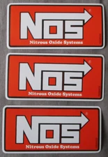 3X Vintage NOS Nitrous Oxide Racing Decals Stickers FREE SHIPPING