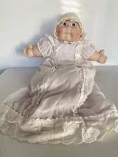Vintage Cabbage Patch 1985 Porcelain 16” Jennifer Alice Baby w Tooth Applause