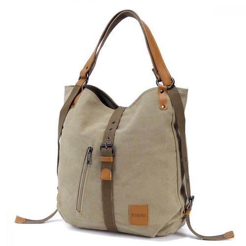JOSEKO Borsa Donna, Zainetto Donna Zaino Alla Moda Con Tracolla Casuale  Cachi | eBay