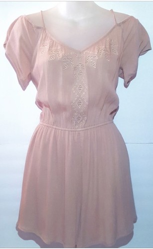 Blush Pink Romper Short Sleeves 