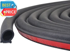 Universal Automotive Door Seal Strip D-Shape Self-Adhesive Weather Stripping for