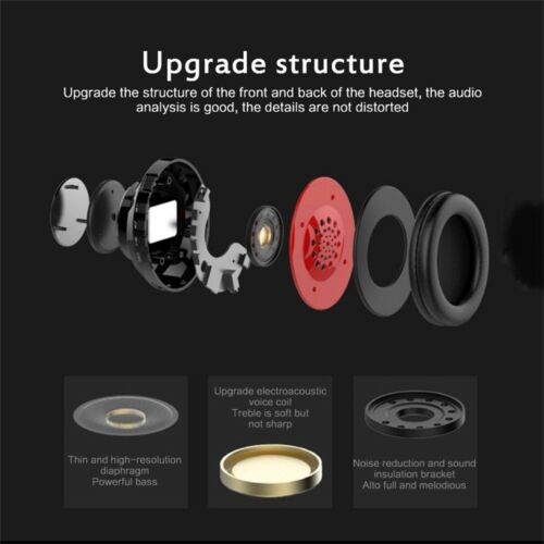 LED Bluetooth Headphones Headset Portable Wireless Over Ear Bass Loud AUX MP3 UK - Picture 10 of 22