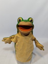 STEIFF Froggy Hand Puppet 60's no Tag Attached Made in Germany Happy Frog