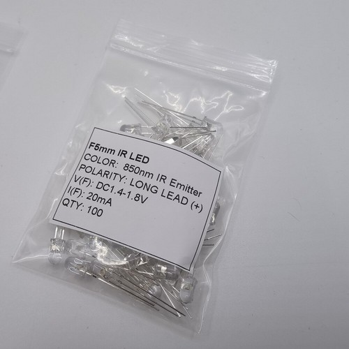 3mm 5mm IR LED Emitting Diode 850nm 940nm Emitter Receiver Infrared Transmitter - Picture 4 of 8