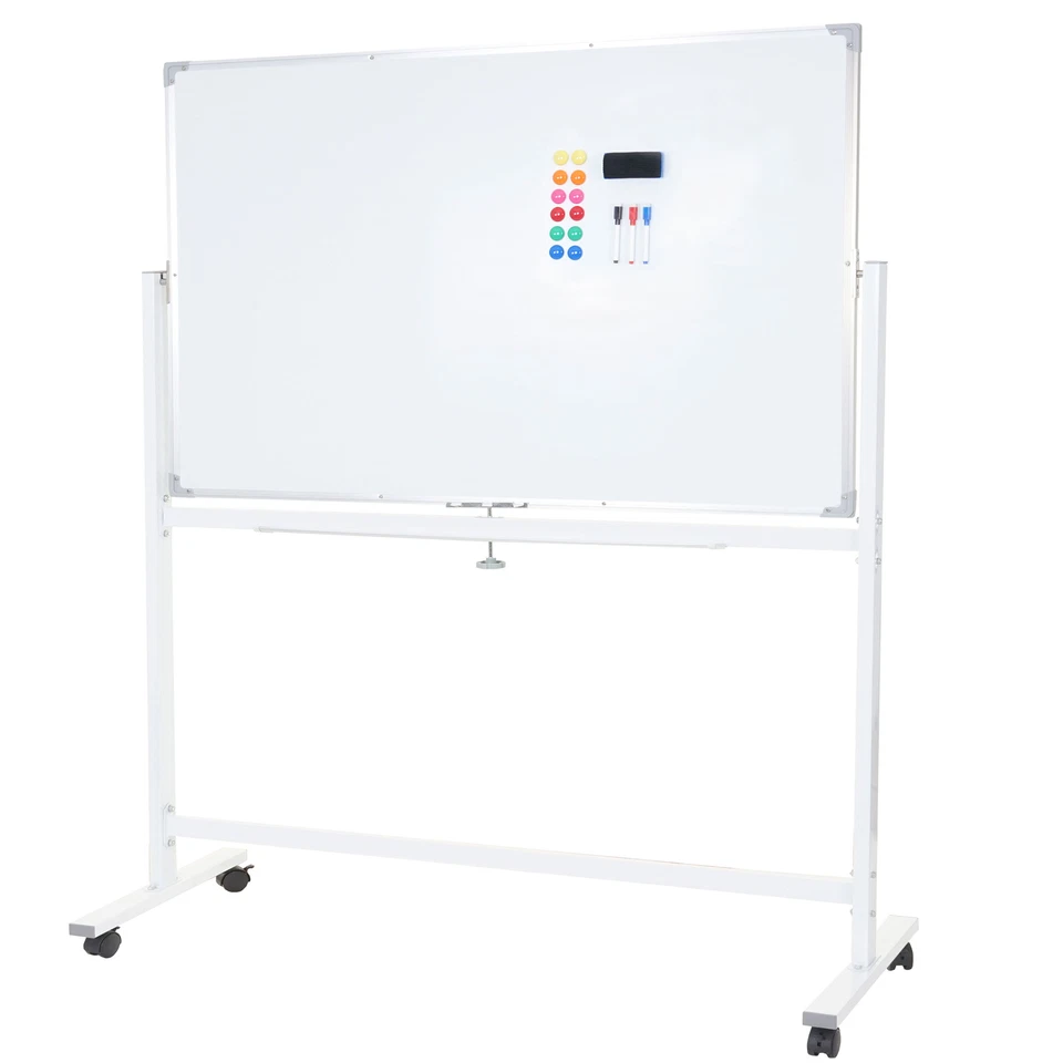 Whiteboard HWC-C85, Magnettafel Memoboard Pinnwand, mobil rollbar inkl. Zubehör - Bild 2 von 4