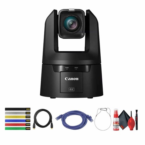 Canon CR-N500 Professional 4K NDI PTZ Camera with 15x Zoom (Satin Black) + More - Picture 8 of 8