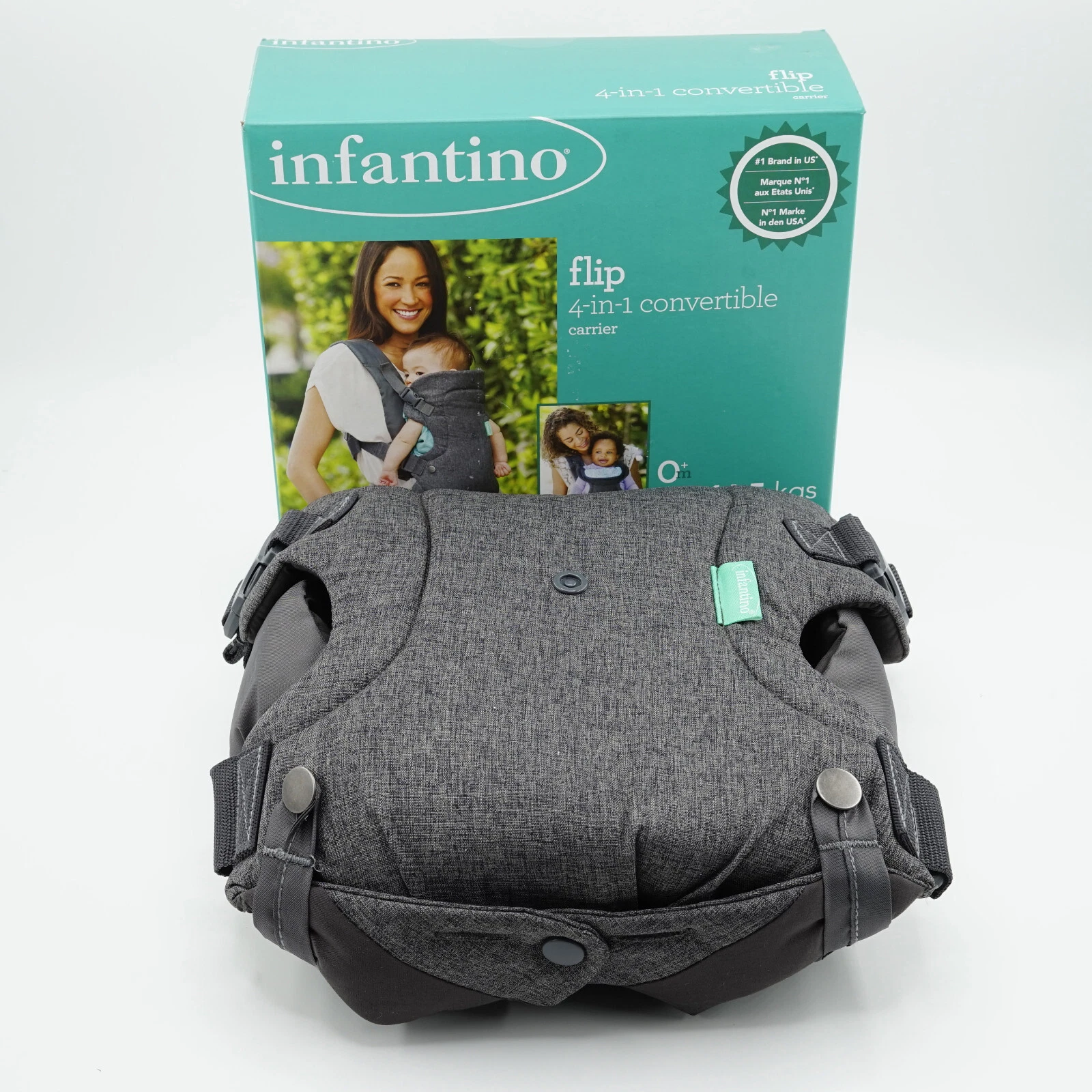 Infantino Flip Advanced 4-in-1 Infant Convertible Carrier 3.6-14.5kg Grey New
Opens in a new window