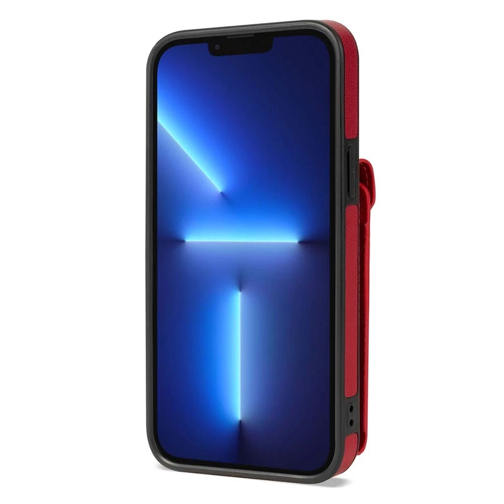 Leather Phone Wallet Case for iPhone 15 Pro Max 14 13 12 with Crossbody Strap
