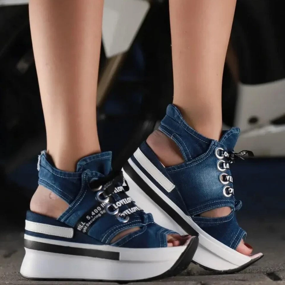 Sandals Jeans Shoes ,Women's Sports Shoes / Sandals Boots / Valentine's Gift' - Image 2 of 4