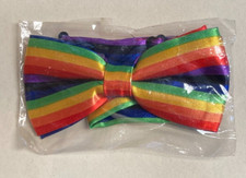 New Rainbow Pre-tied Bow Tie Wedding Party Prom Tuxedo Adjustable Bowtie Necktie
