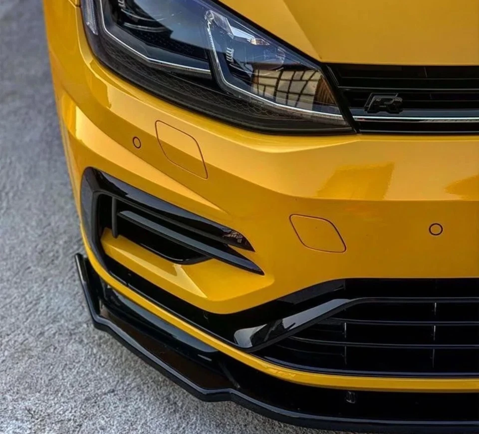 Parachoques Maxton 3 piezas aspecto carbono labio delantero Volkswagen Golf MK7/MK7.5 RLine Foto 2 de 3