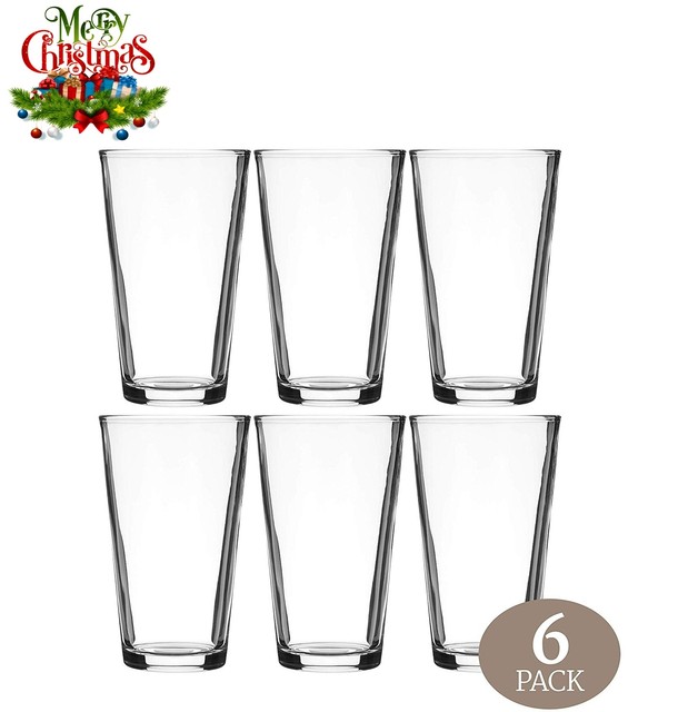 Large Drinking Glasses Best Everyday Glassware Long Sturdy Light 16Oz