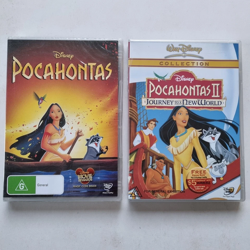 Pocahontas / Pocahontas 2 - Journey To A New World (DVD, 2-Disc) PAL Region 4 - Image 2 of 4