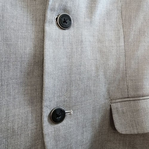 Kenneth Cole Reaction suit 2 button blazer, gray, size 40/Small, 100% cotton - Picture 4 of 11