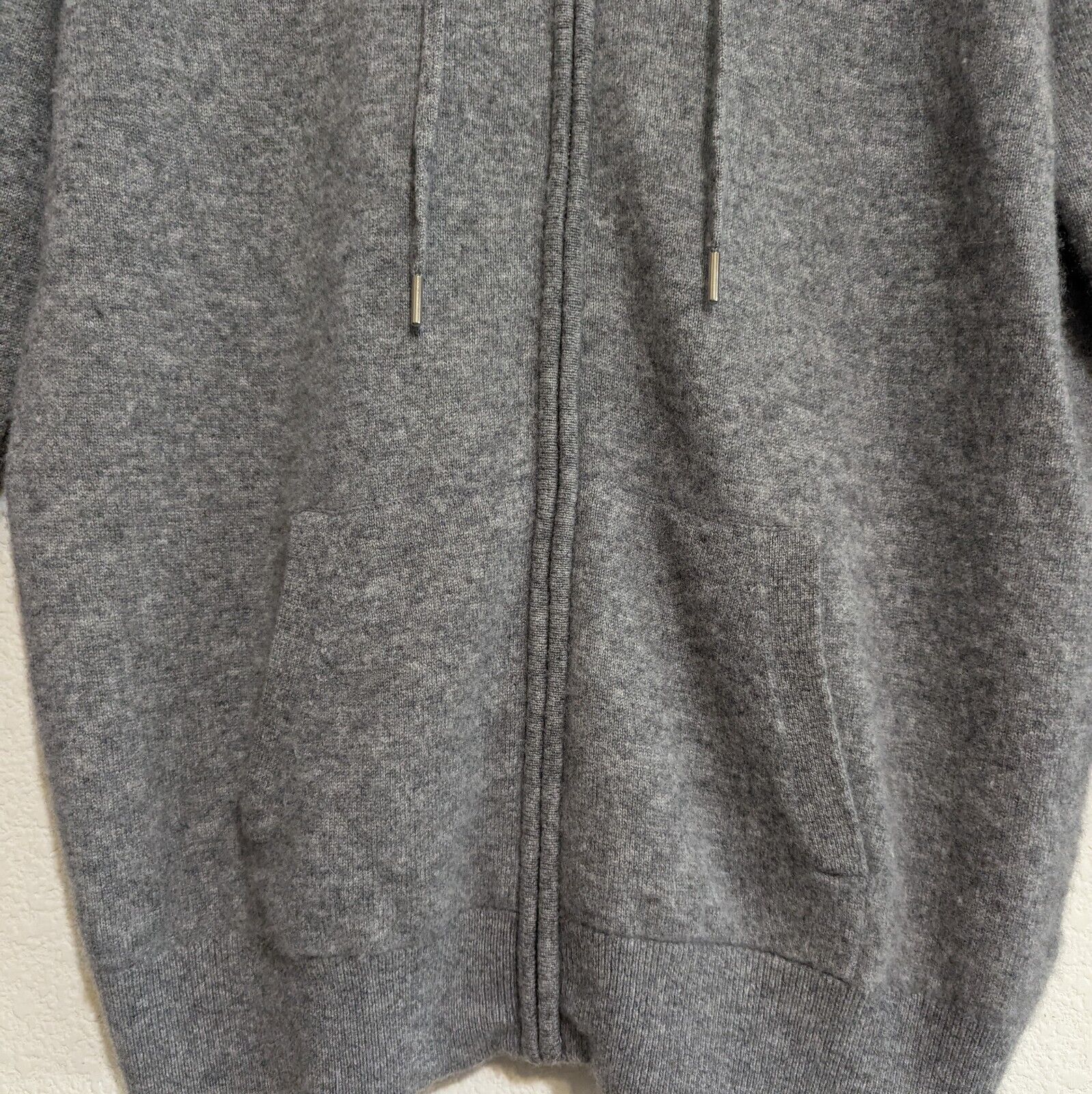Quince Cashmere Hoodie Light Grey Full Zip 100% C… - image 3