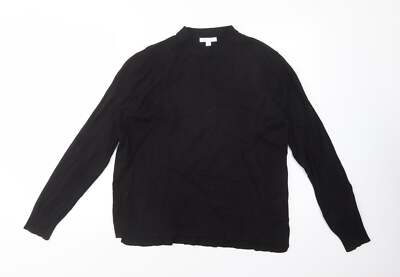 H&M Damen Pullover schwarz Stehkragen Viskosemischung Größe M