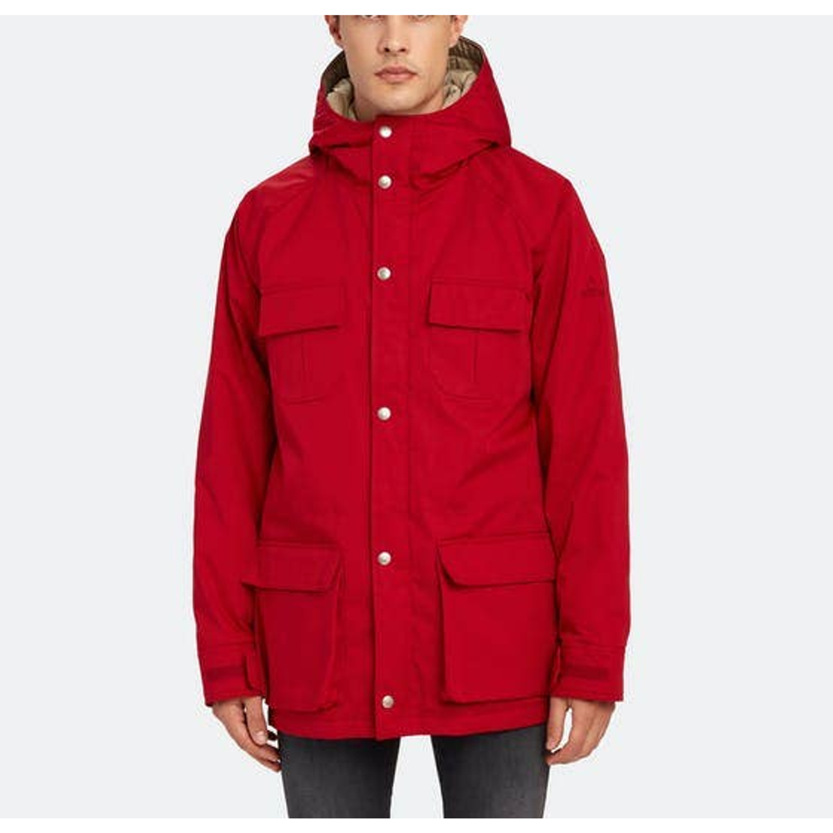 Holubar Deer Hunter Jacket Coat Down Insulated Hooded Red Size