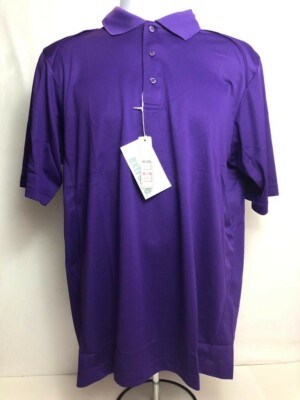 Ashe Extreme Men's Jersey Short Sleeve Polo Shirt Size Medium Purple