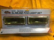 Vintage Fog Light Set Looks Like Piaa 1500 Quartz Hallogen Slimline N.o.s. 2x6