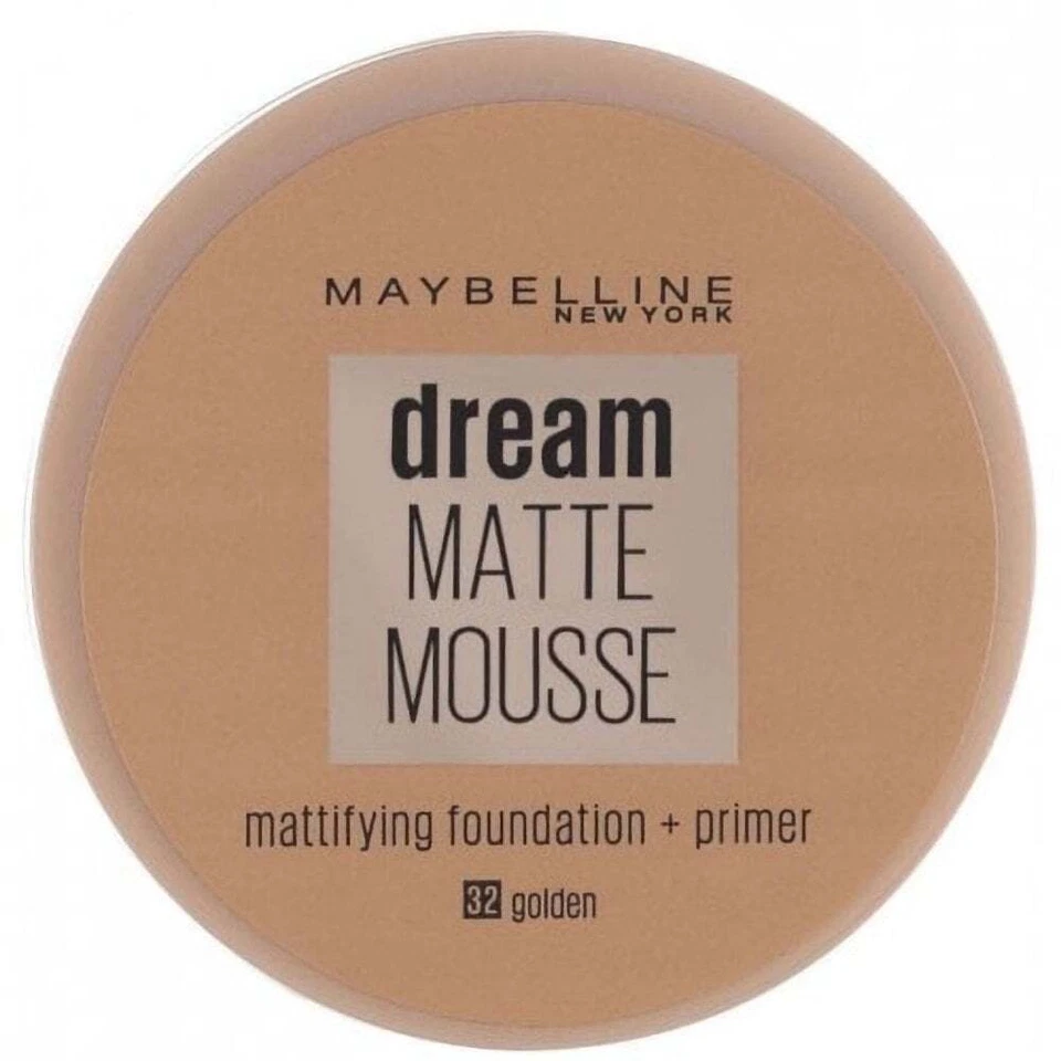 Maybelline Dream Matte Mousse Fond De Teint Matifiant + Primer - 32 Doré - Photo 1/1